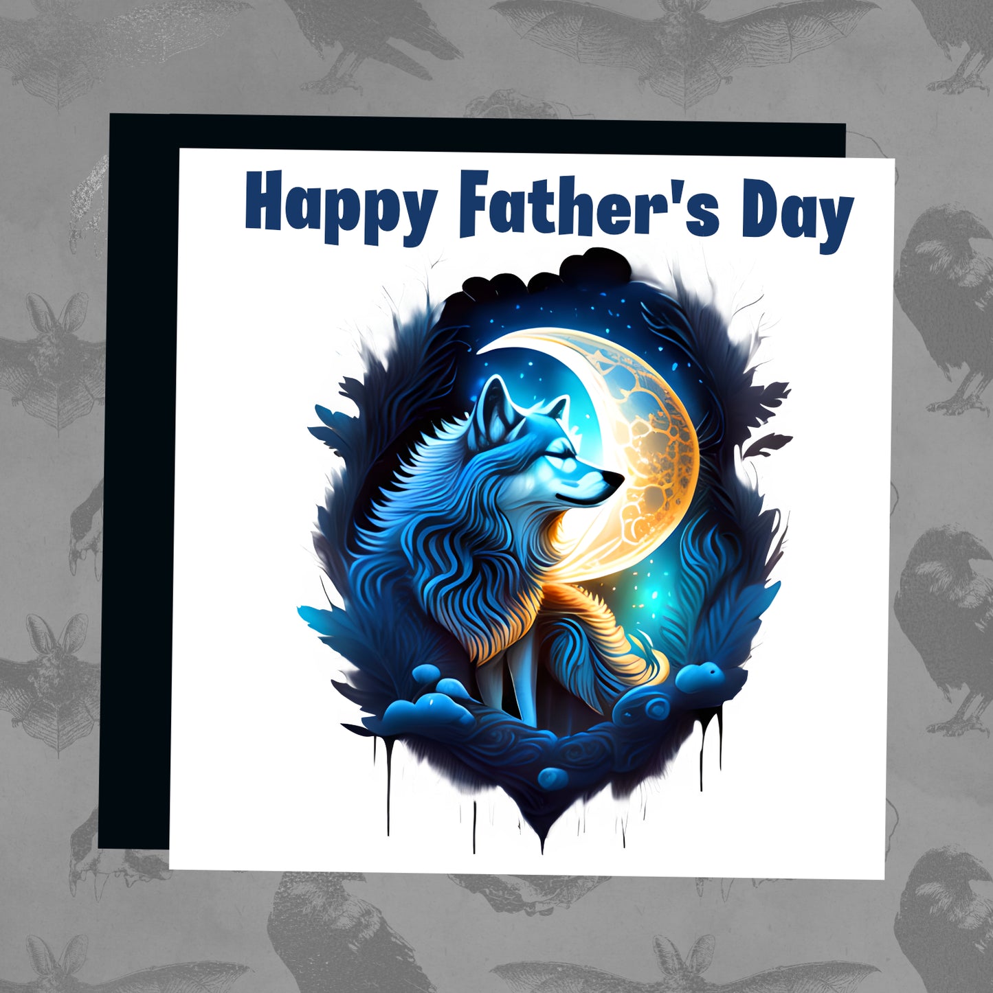 Happy Father's Day - Blue Wolf
