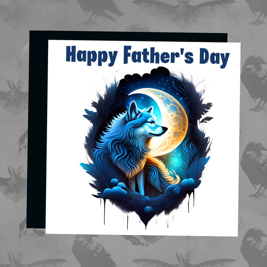 Happy Father's Day - Blue Wolf
