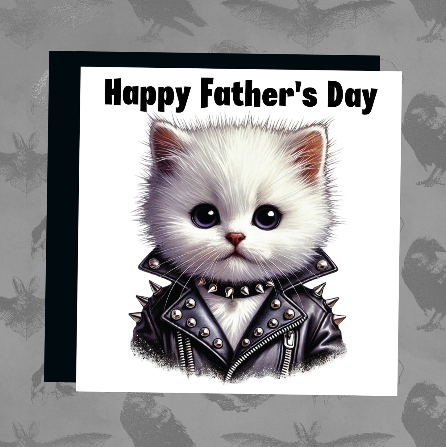 Happy Father's Day - Punk Rocker Cat