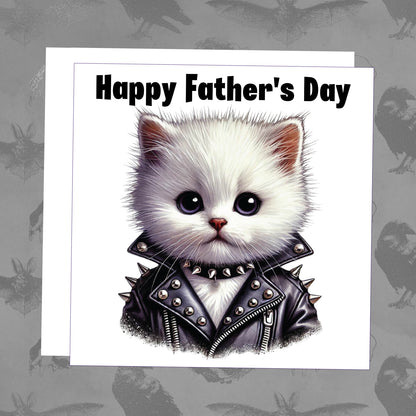 Happy Father's Day - Punk Rocker Cat