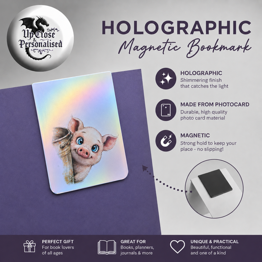 Peeking Pig Magnetic Bookmark