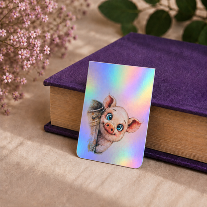 Peeking Pig Magnetic Bookmark