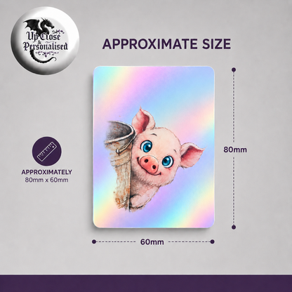 Peeking Pig Magnetic Bookmark