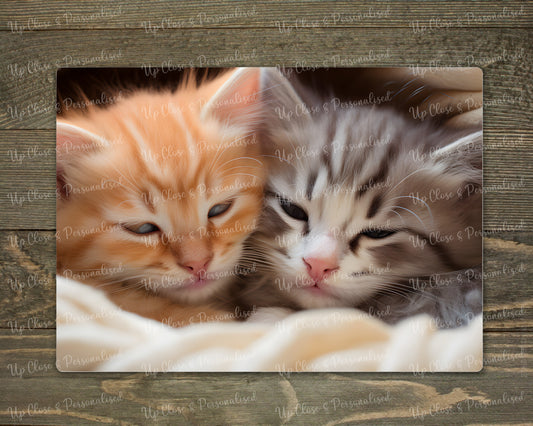 Glass Chopping Board - Kittens (20 cm x 28cm)