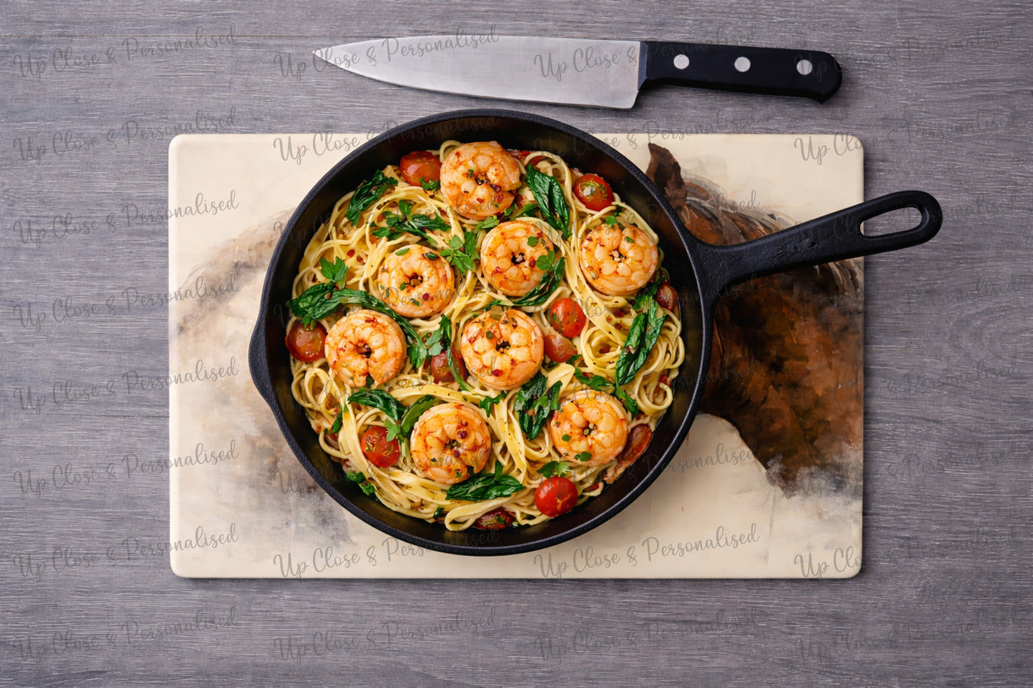 Glass Chopping Board - Horses (20 cm x 28cm)