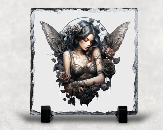 Slate Plaque - Dark Fairy