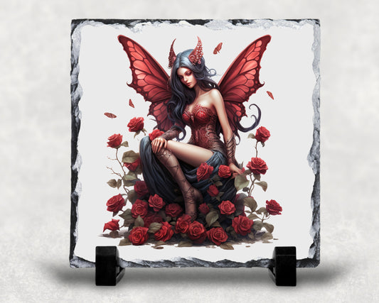 Slate Plaque - Devil Fairy
